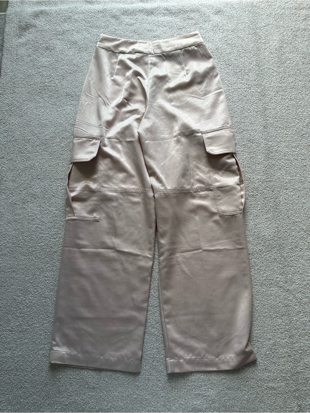 Grey Lab Satin Cargo Pant